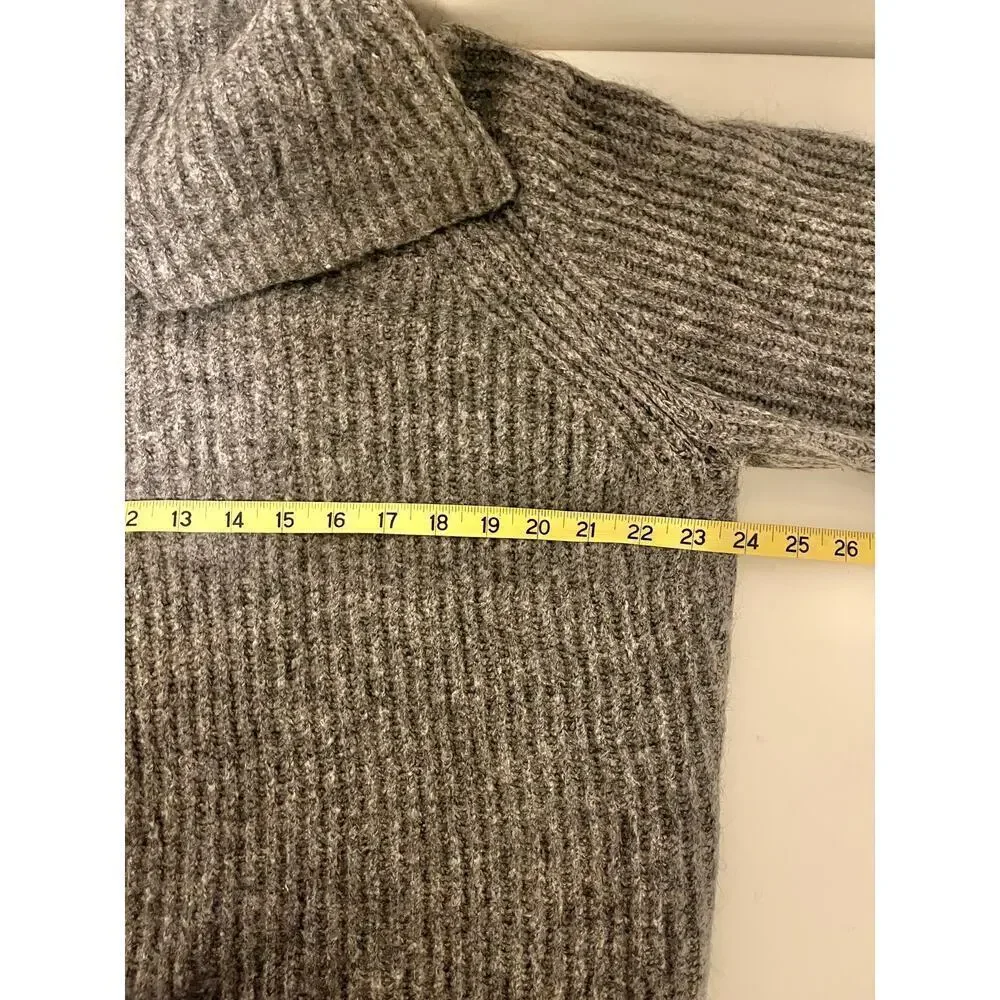 J. Crew Point Sur Ribbed Mohair Cowlneck Sweater